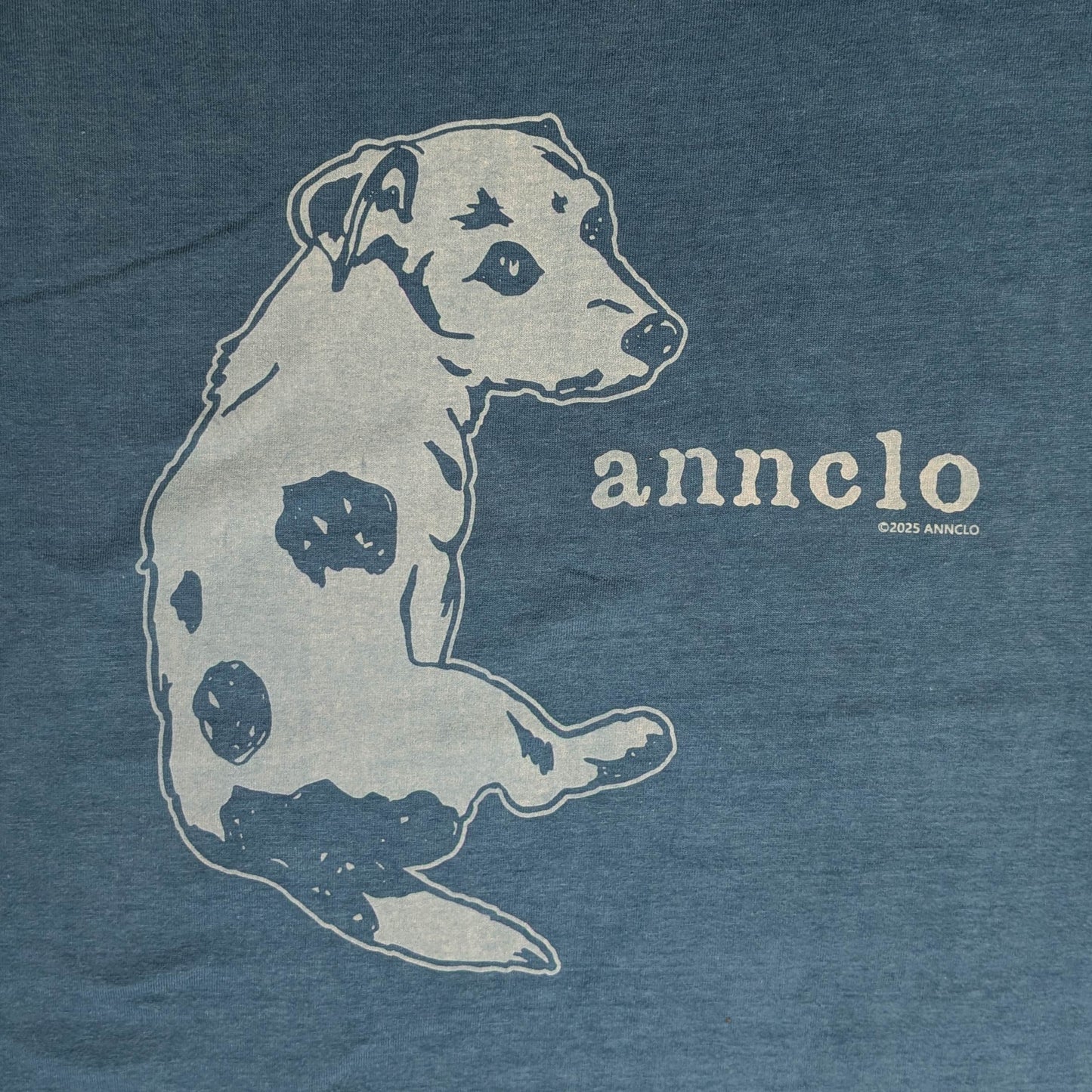 正藍染Tシャツ（ジャックラッセルテリア）