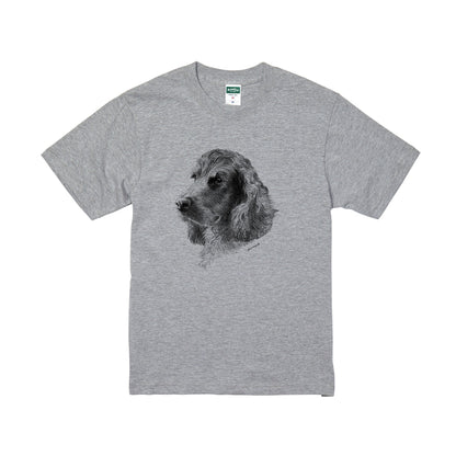 ヴィンテージライクな犬の肖像画Tシャツ（イングリッシュコッカースパニエル）