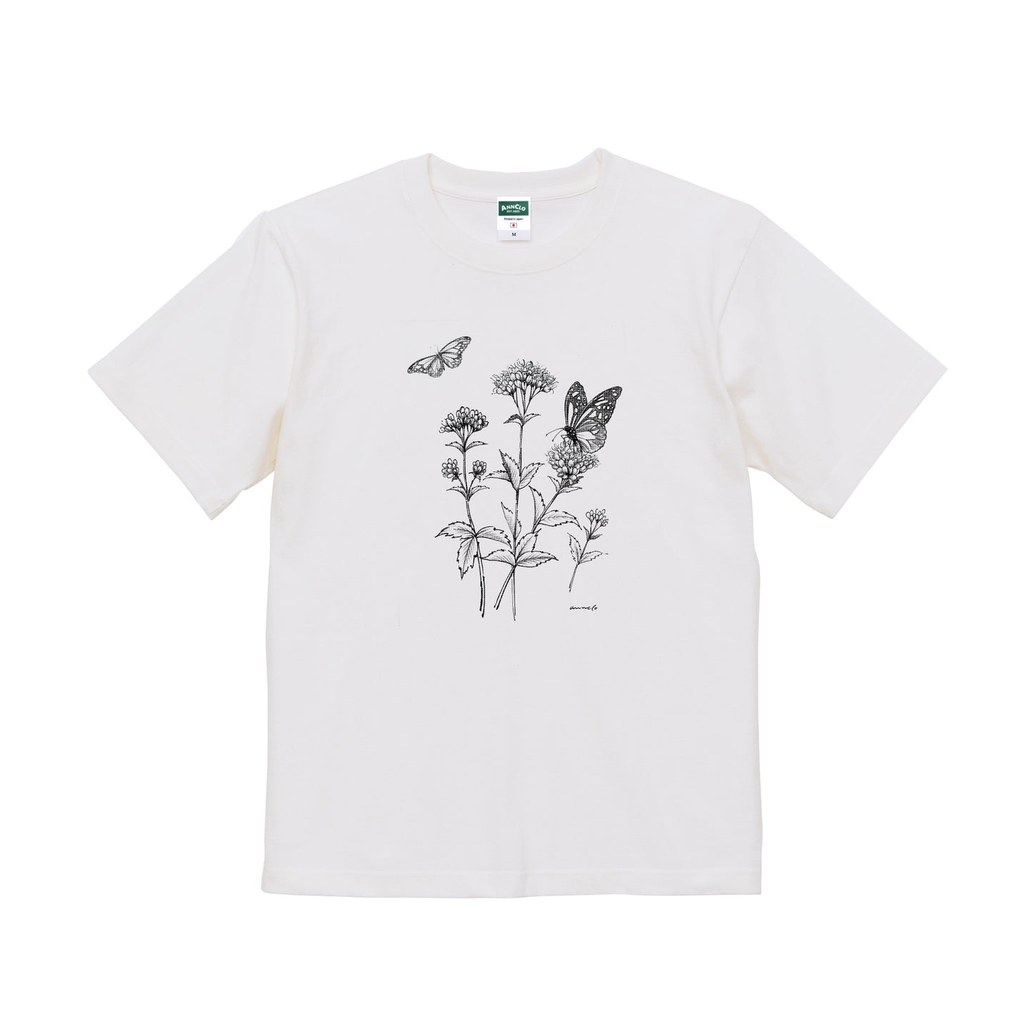 フジバカマとアサギマダラTシャツ