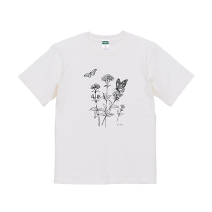 フジバカマとアサギマダラTシャツ