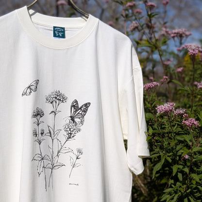 フジバカマとアサギマダラTシャツ
