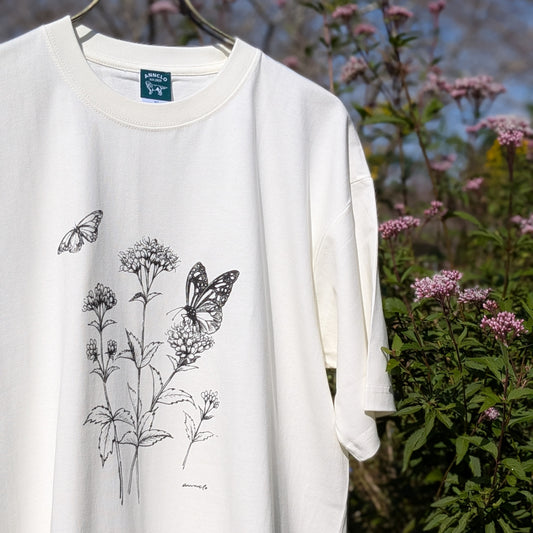 フジバカマとアサギマダラTシャツ