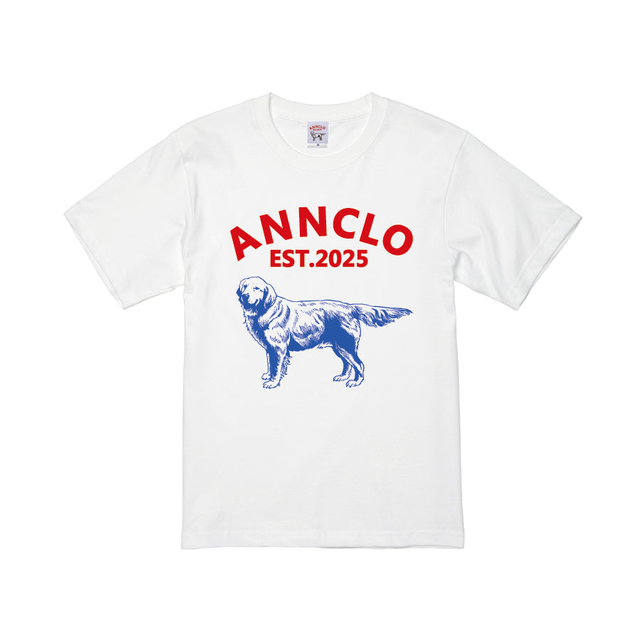 ロゴTシャツ（赤×青）