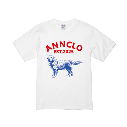 ロゴTシャツ（赤×青）