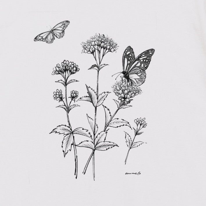 フジバカマとアサギマダラTシャツ